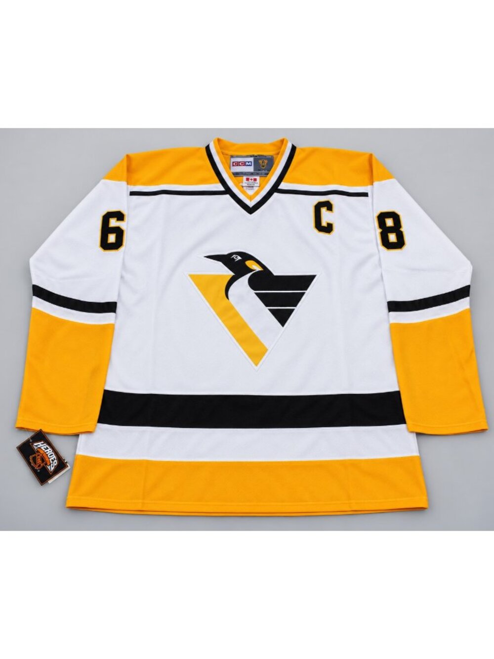 NHL Hockey Pittsburgh Penguins Jaromír Jágr #68 Sewn Jersey 52 XL CCM White NWT